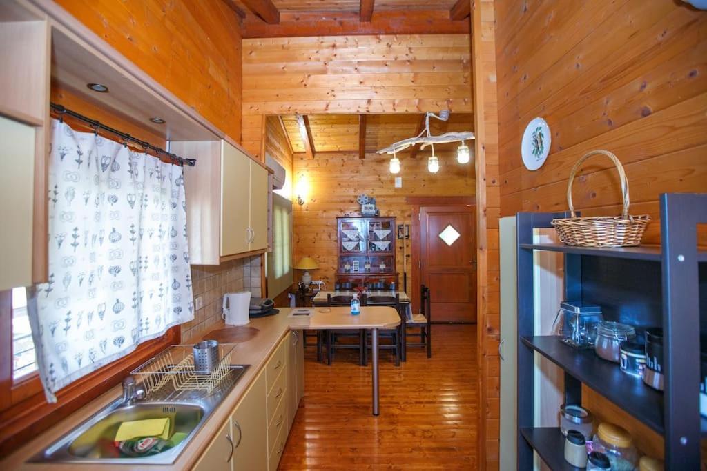 Wooden House In Ioannina Apartamento Exterior foto